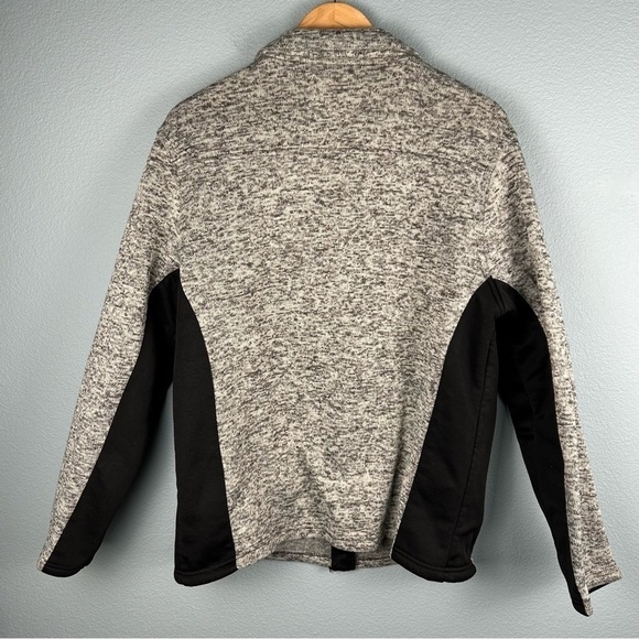 Rugby University Black and Grey Full Zip Knit Jacket Size M - Picture 2 of 8